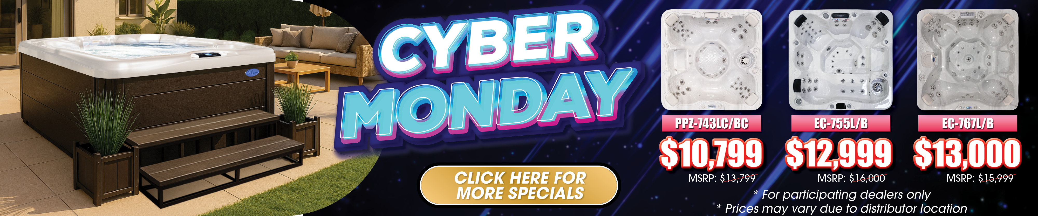 Calspas hot tub being used in a family setting - Lodi